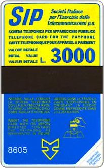 Phonecards - History of Italian cards 1: the yellow-blue SIDA