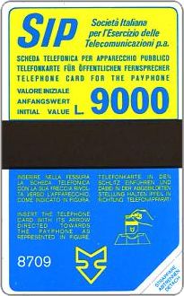 Phonecards - History of Italian cards 1: the yellow-blue SIDA