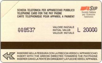 Phonecards - History of Italian cards 2: the white and the red cards