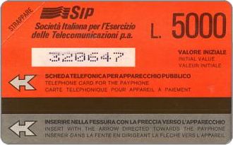 Phonecards - History of Italian cards 2: the white and the red cards