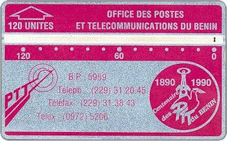 Phonecards - Benin 1990