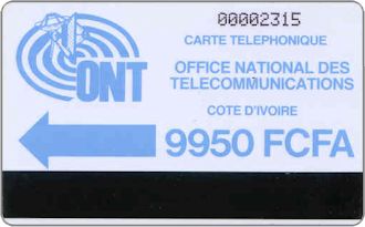 Phonecards - Costa d'Avorio 1988