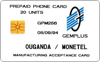 Phonecards - Gemplus test cards: Africa