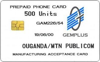 Phonecards - Gemplus test cards: Africa