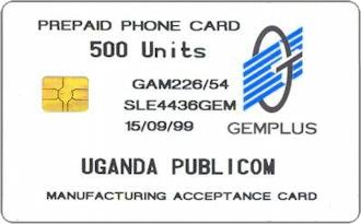 Phonecards - Gemplus test cards: Africa