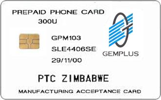 Phonecards - Gemplus test cards: Africa