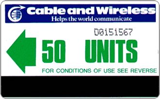 Phonecards - Diego Garcia 1985