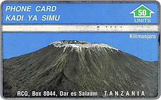 Phonecards - Tanzania 1992