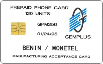 Phonecards - Gemplus test cards: Africa