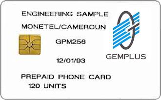 Phonecards - Gemplus test cards: Africa