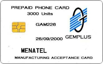 Phonecards - Gemplus test cards: Africa