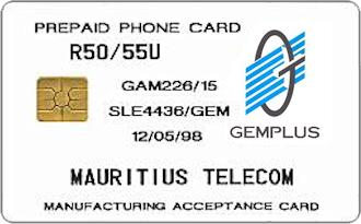 Phonecards - Gemplus test cards: Africa