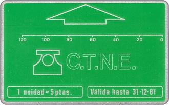 Phonecards - Spagna 1981