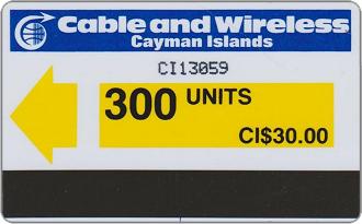 Phonecards - Isole Cayman 1986