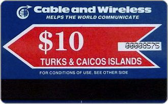 Phonecards - Turks e Caicos 1987