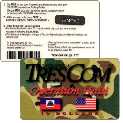 Phonecards - Haiti 1996