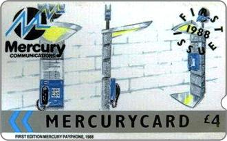 Phonecards - Mercurycards: le origini