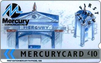 Phonecards - Mercurycards: le origini